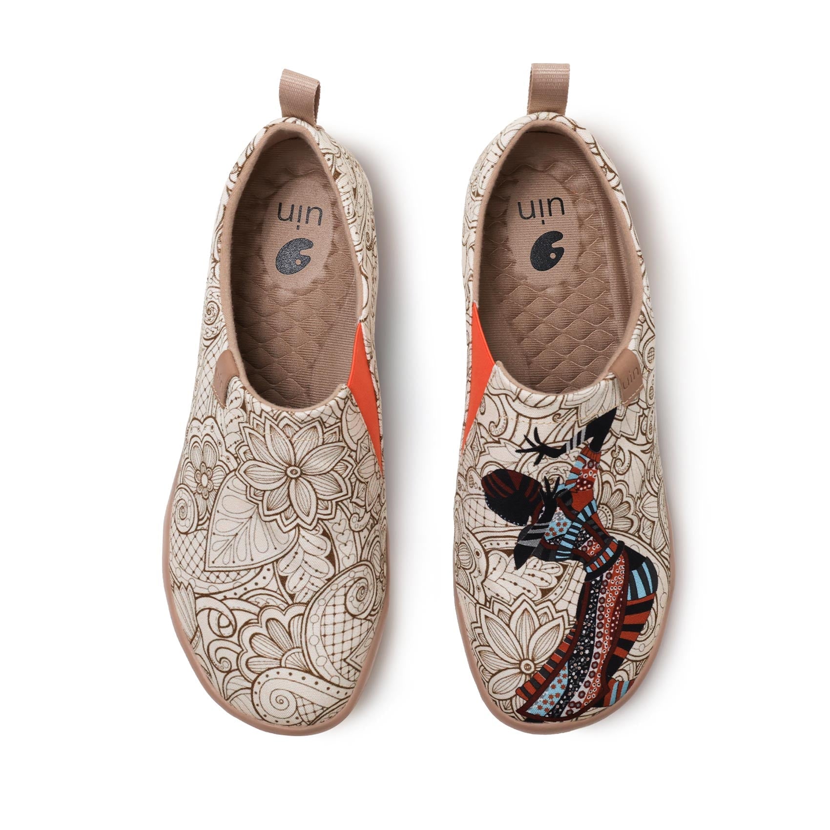 UIN Footwear Women BLACK PEARL Canvas loafers