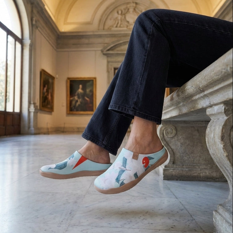 Minty Peony Malaga Slipper Women