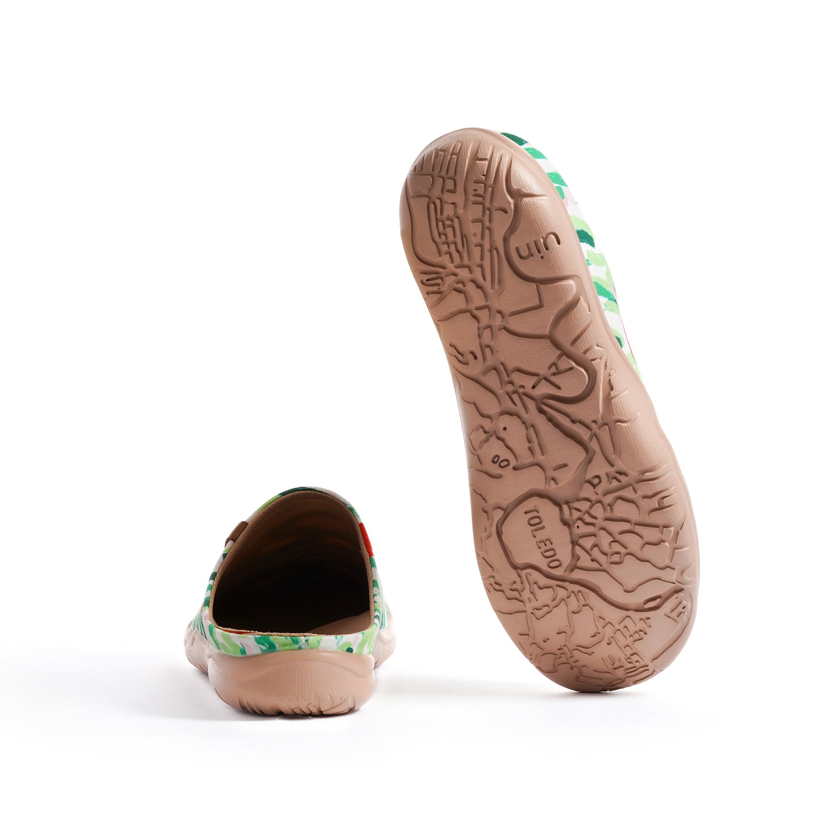 Van Gogh Wheatfield with Cypresses V2 Malaga Slipper Women