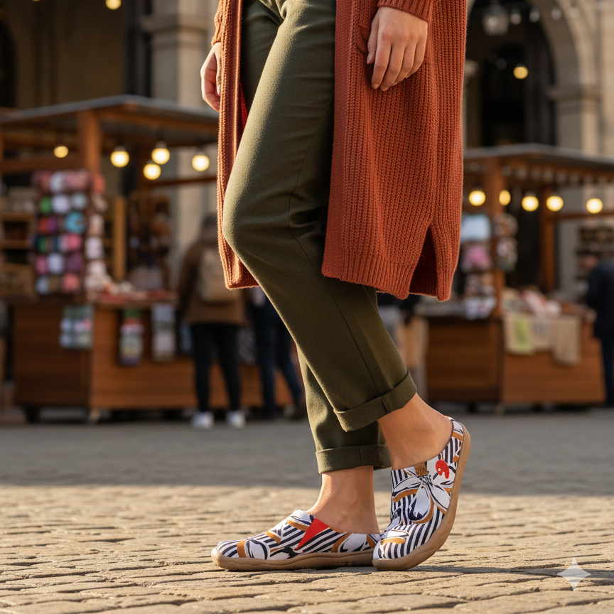 Fleurs rayées Malaga Femmes