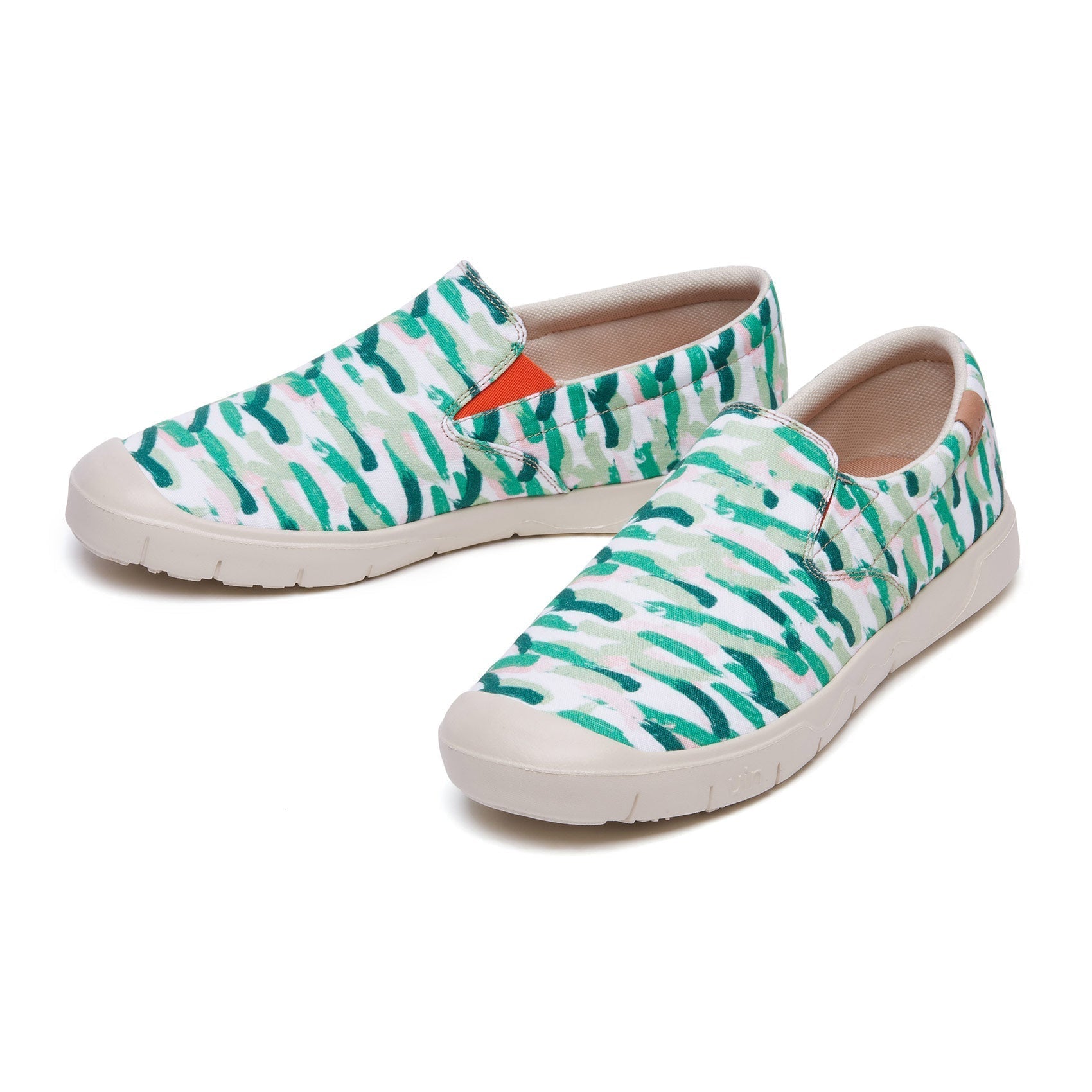 UIN Footwear Women Van Gogh Wheatfield with Cypresses V2 Cadiz Women Canvas loafers