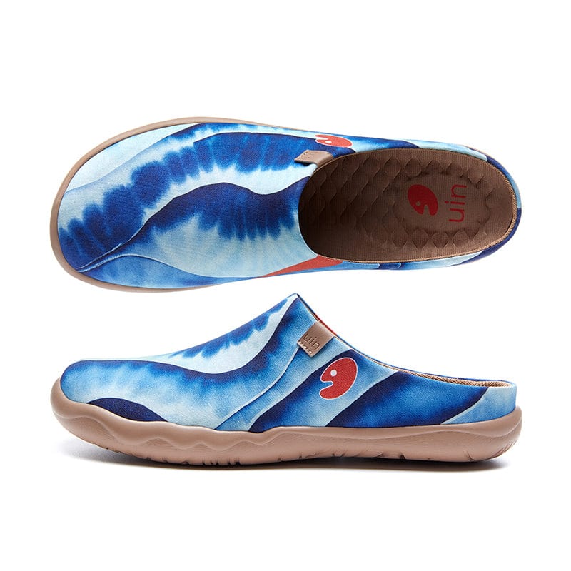 UIN Footwear Men Indigo Waves Malaga Men Canvas loafers