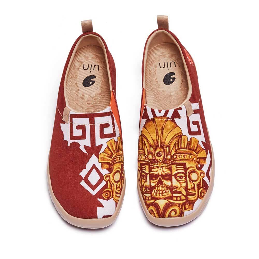 UIN Men\'s Walking Shoes Slip On Canvas Casual Comfort Loafers (Coconut Tree) UIN Men main image 2