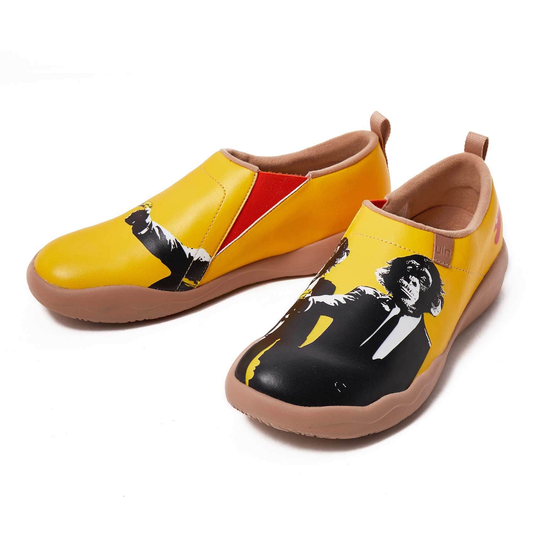 ローファー　ユニクォーン UIN Men's Walking Travel Shoes Slip On Microfiber Casual Loafers
