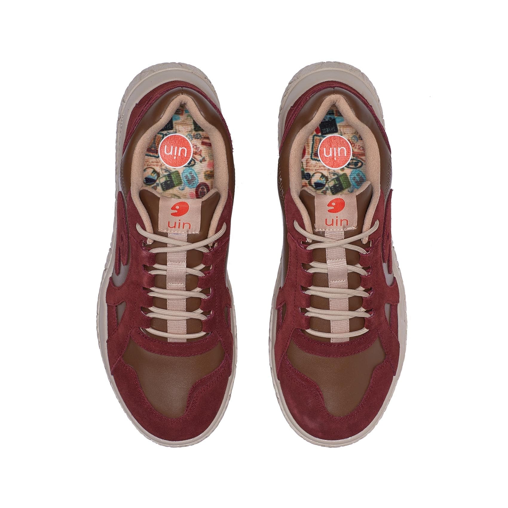 UIN Footwear Men Rubber Red Brown Bardenas I Men Canvas loafers