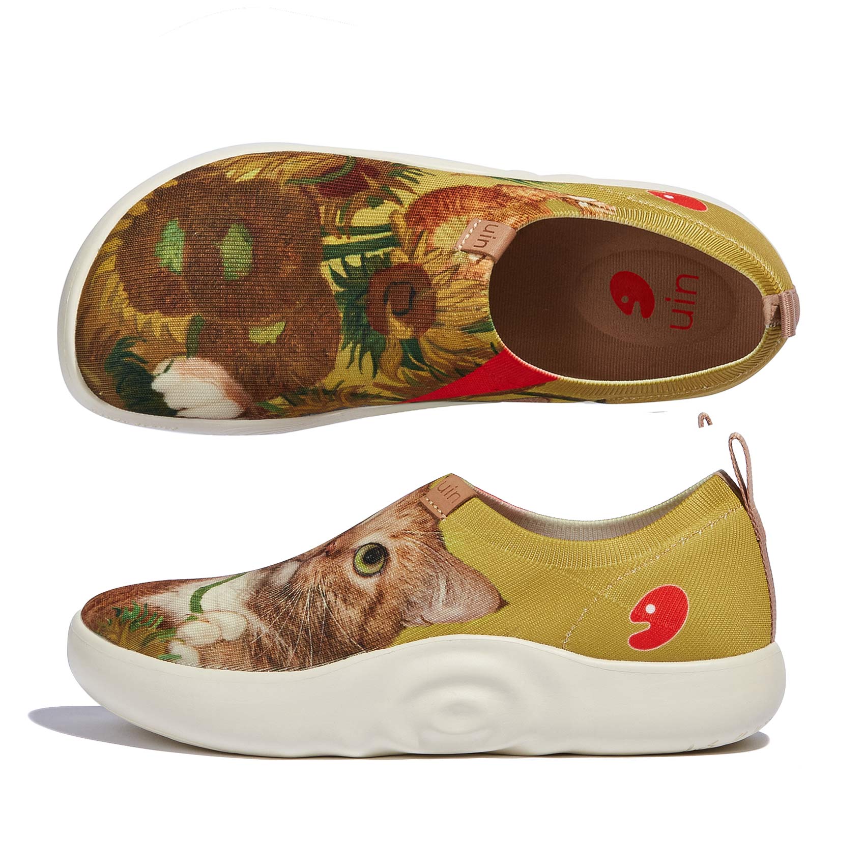 UIN Footwear Women Sunflowers and Cat 3 Toledo X Women Canvas loafers