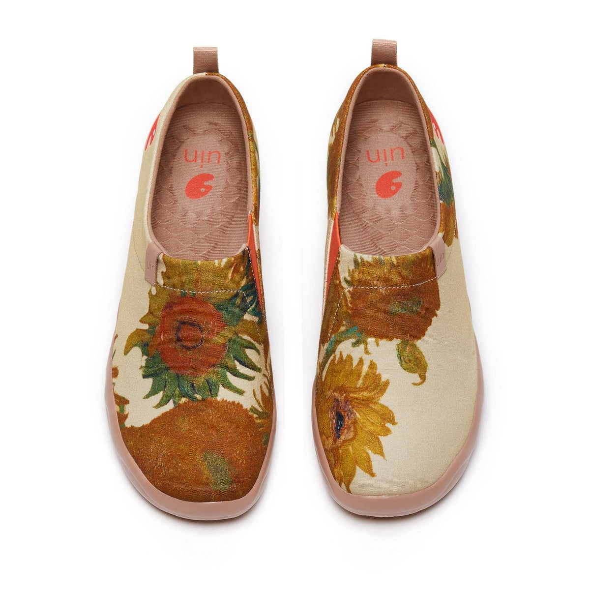 UIN Men\'s Walking Shoes Slip On Sneaker Toledo (Van Gogh Sunflowers Toledo 8) uinfootwear-women-van-gogh-  main image 4