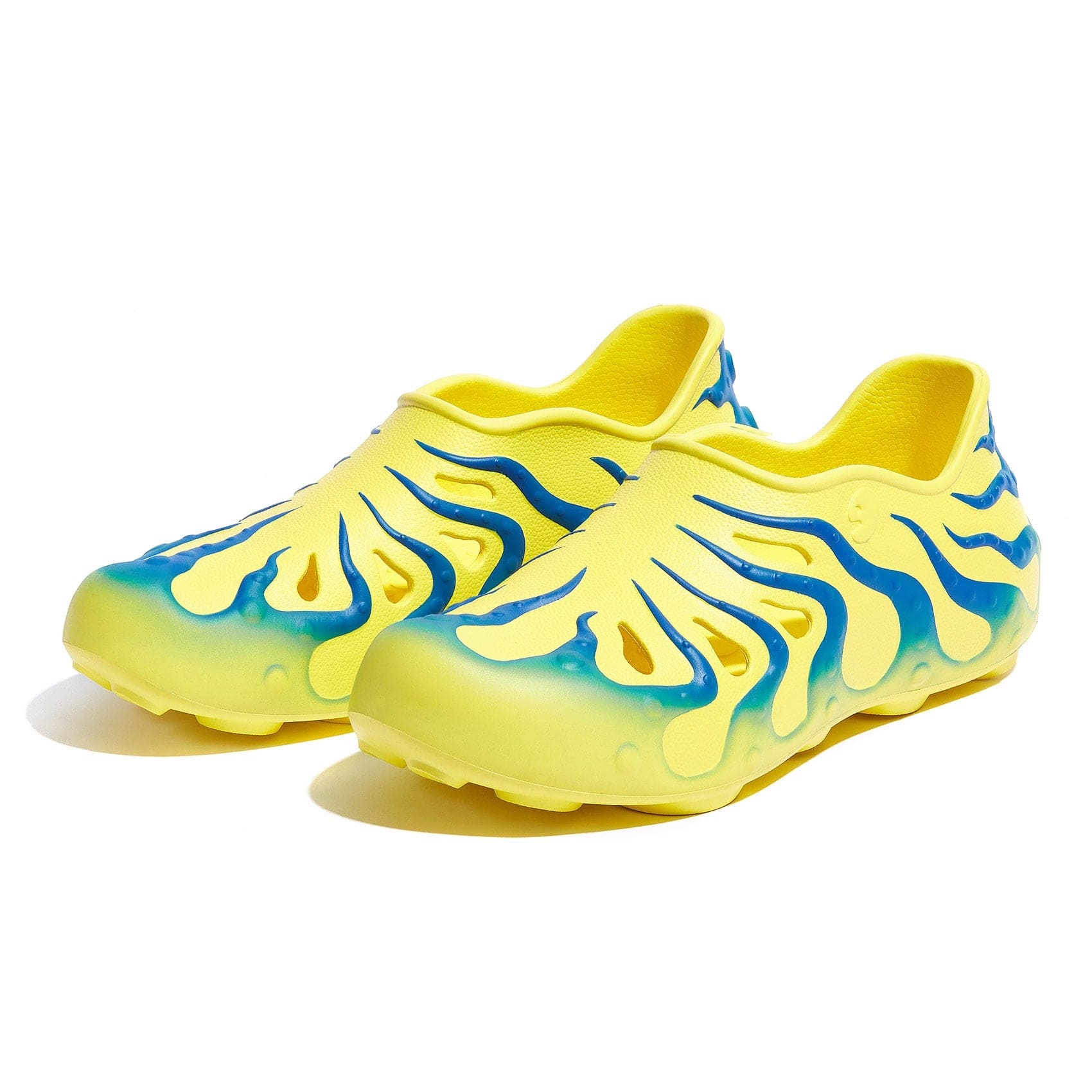 UIN Men's Slip On Water Shoes Beach Outdoor Lightweight Sneaker Sandals Octopus II Yellow & Black 8/8.5