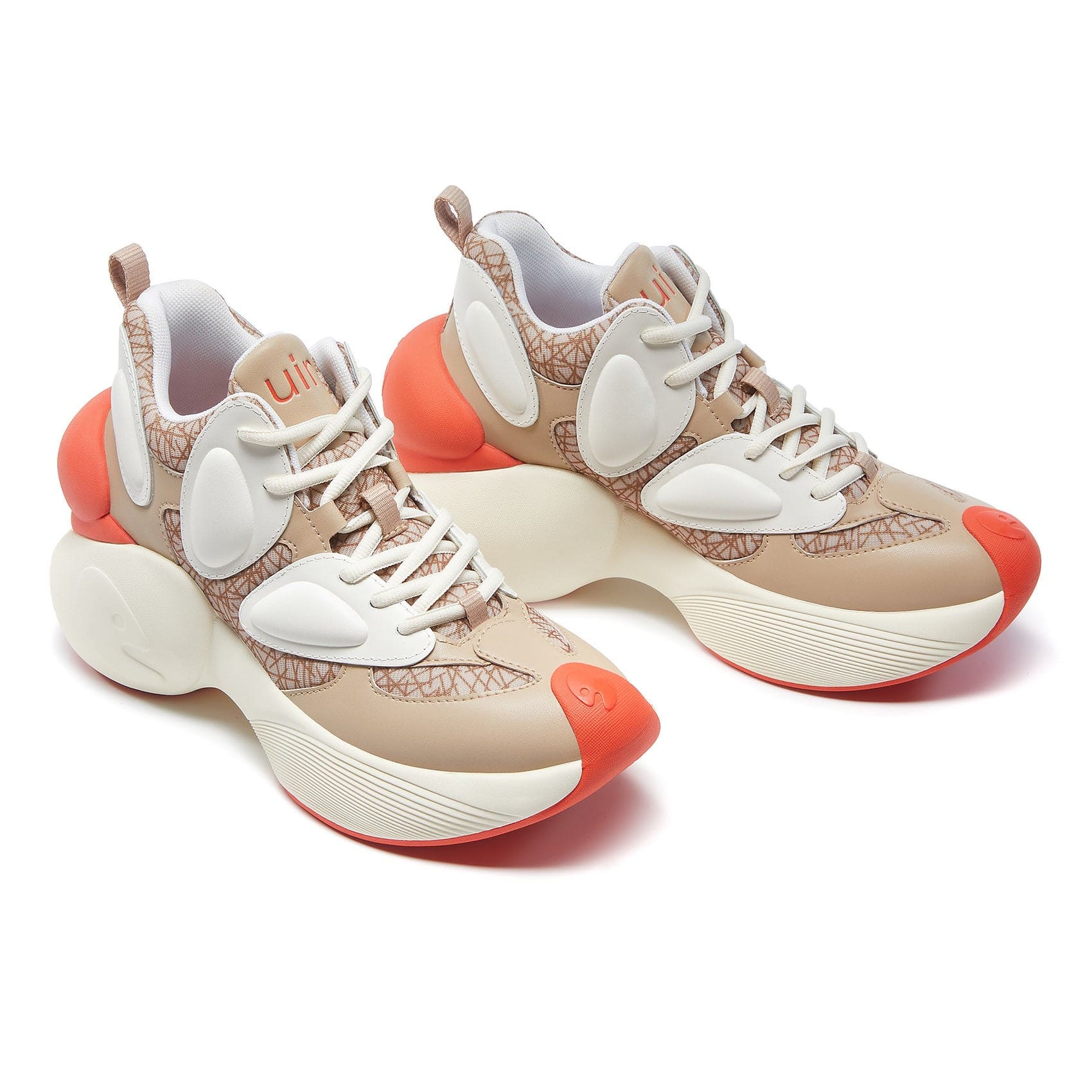 UIN Women's Fashion Sneakers Walking Art Travel Shoes Bilbao A1 Coconut Brown 5