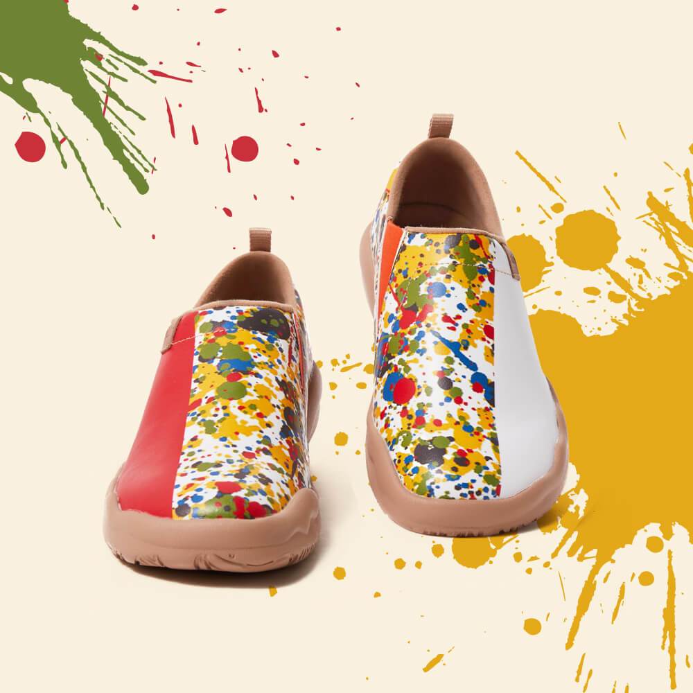 UIN Footwear Women Color Border Women Canvas loafers