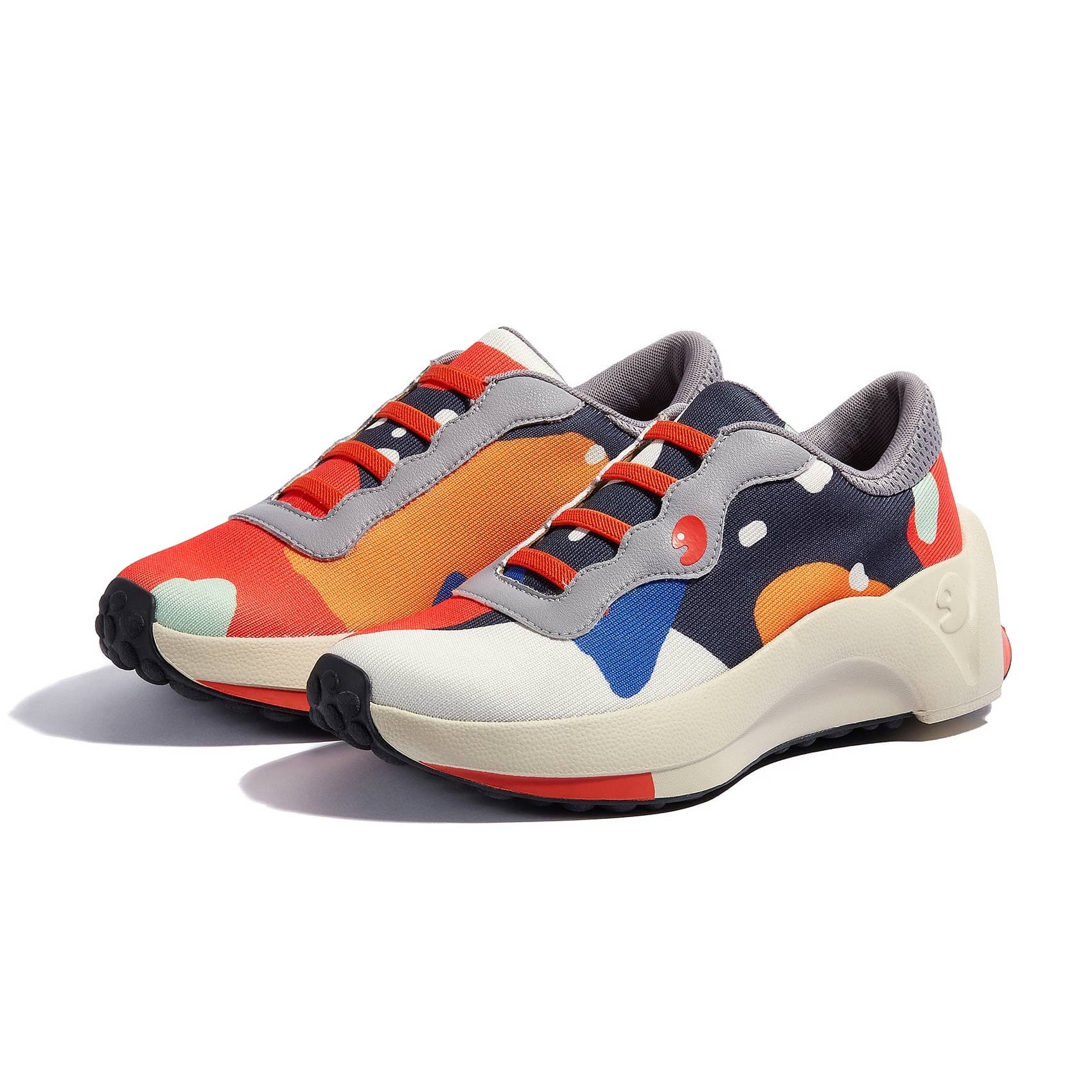 UIN Women's Retro Sneakers Sevilla Ⅰ Colorful Puzzle Lightweight