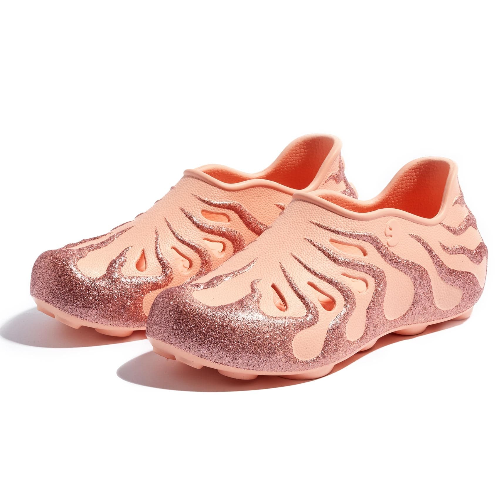 UIN Women's Slip On Water Shoes Beach Outdoor Lightweight Sneaker Sandals Octopus II Glitter Pink 8/8.5