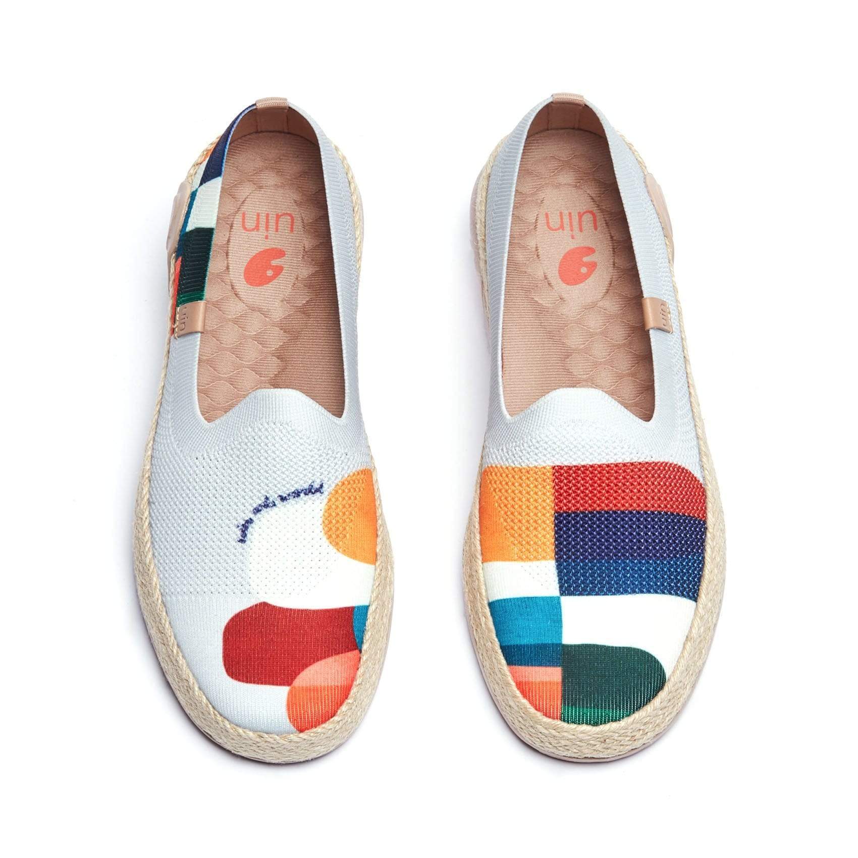 UIN Footwear Women Hold that Color Marbella-US Local Delivery Canvas loafers