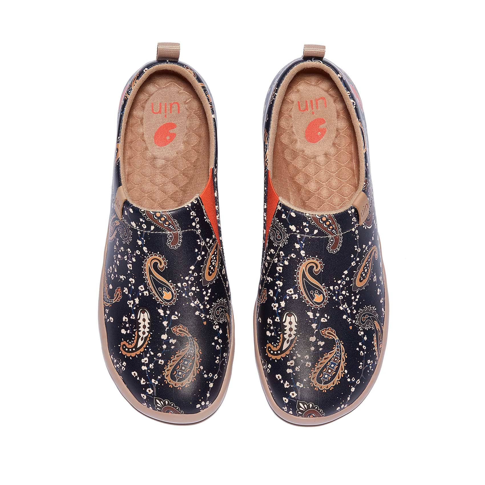 UIN Women's Walking Travel Shoes Slip On Microfiber Leather Casual