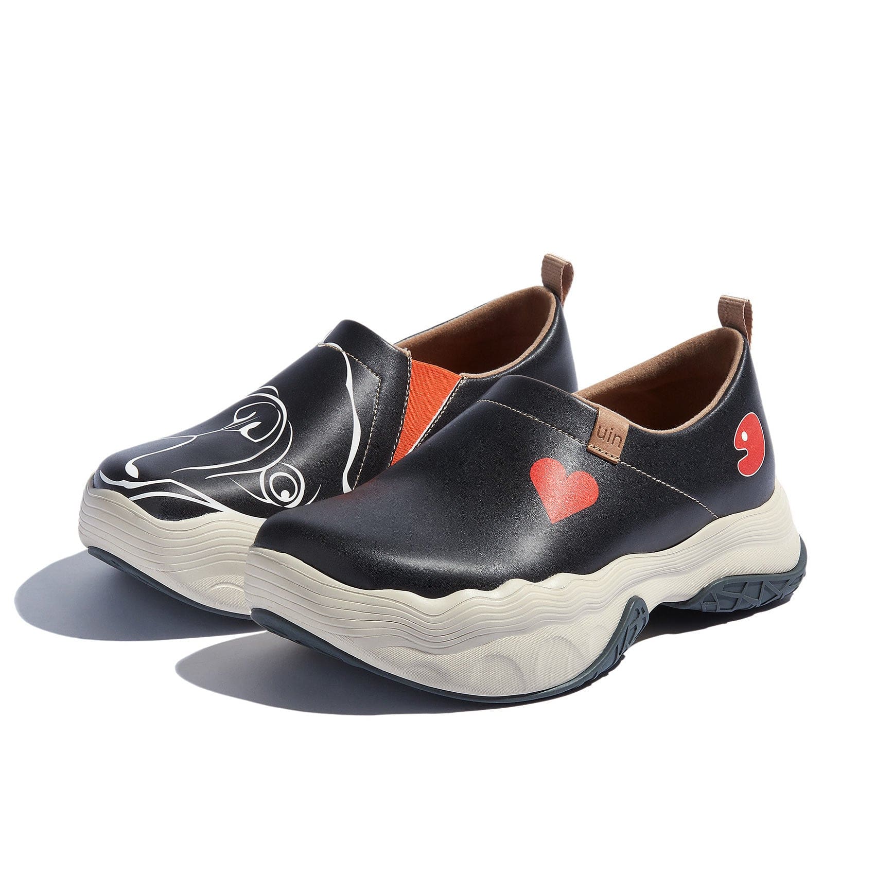 UIN Women's Art Travel Walking Shoes Slip On Casual Lightweight