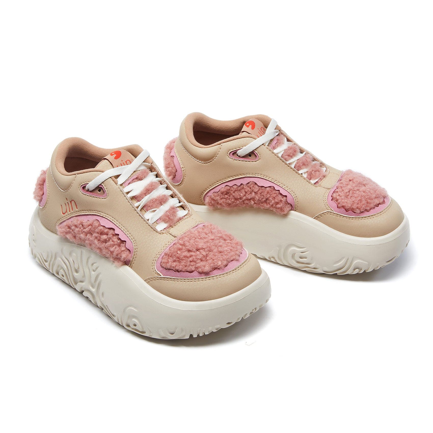 UIN Women's Chunky Sneakers Platform Comfortable Walking Art