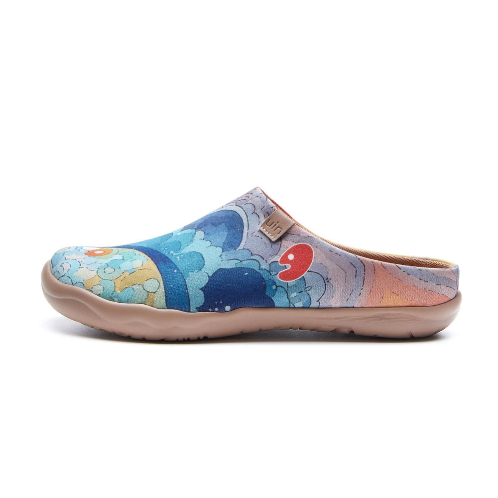 UIN Footwear Women Sunset Over the Sea Malaga Women Canvas loafers