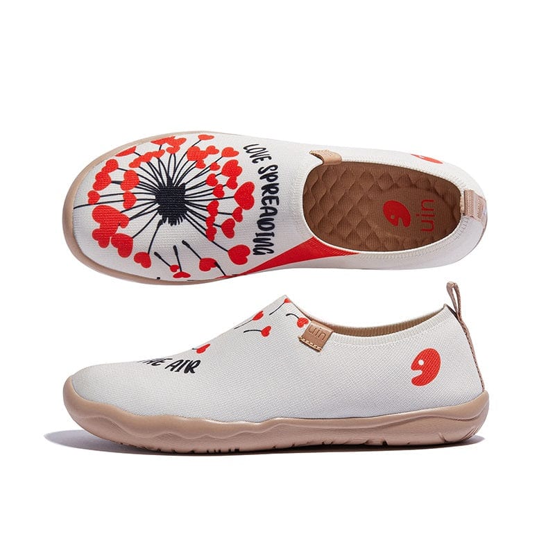 UIN Women's Art Painted Travel Shoes Slip On Casual Knit Loafers