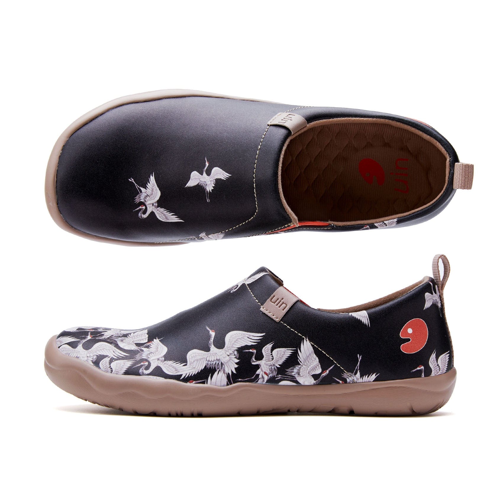 UIN Footwear Women Crane In Dark Canvas loafers