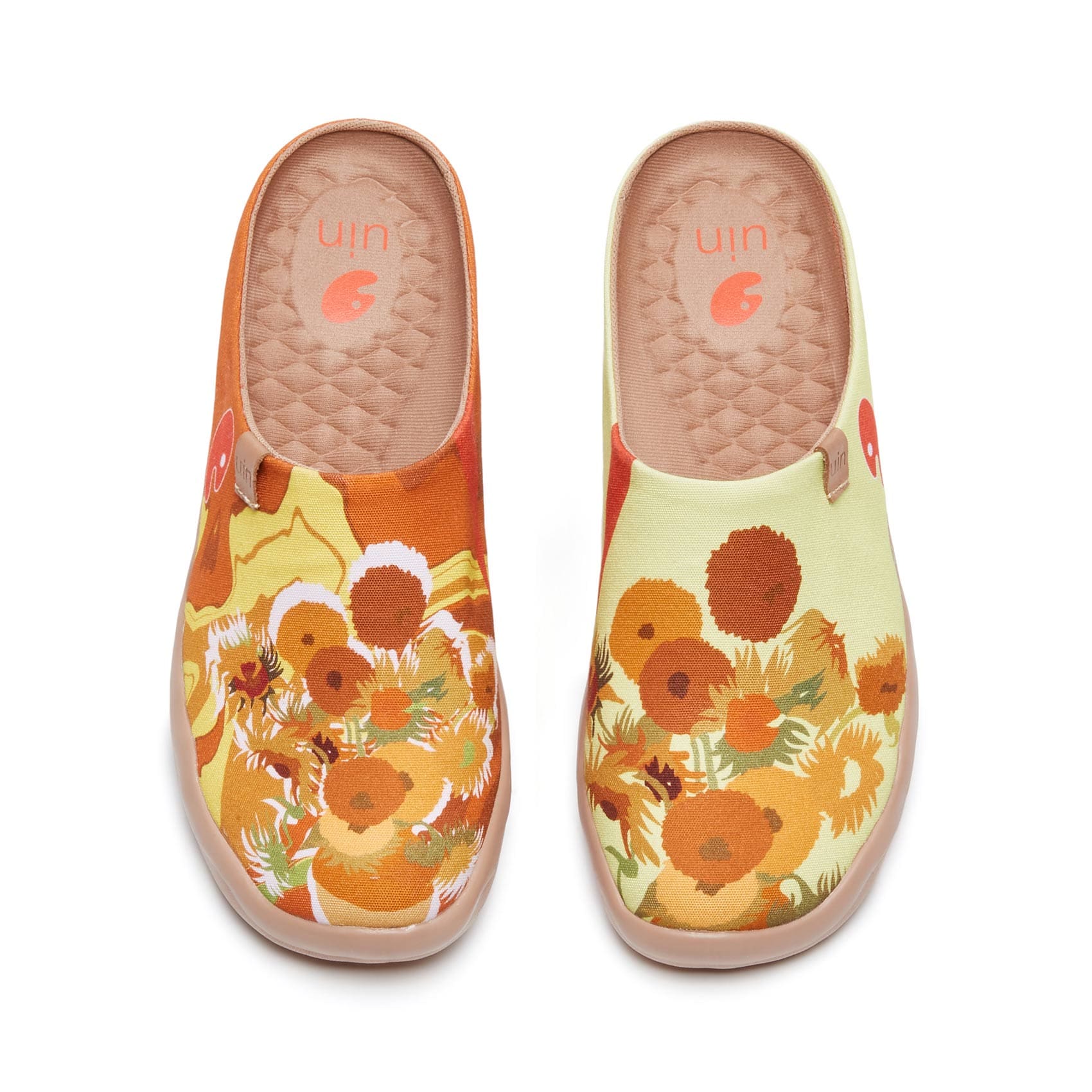 Van Gogh Sunflowers V1 Malaga Slipper Women