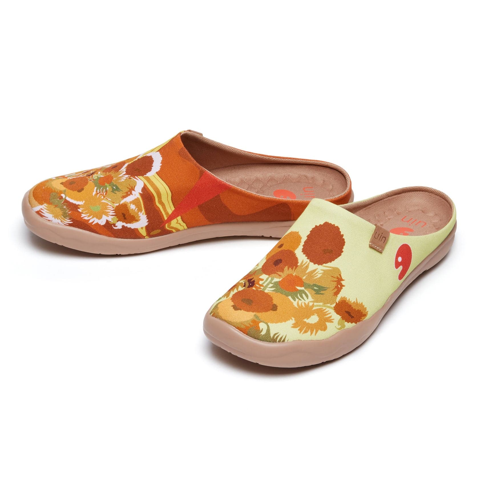 Van Gogh Sunflowers V1 Malaga Slipper Women
