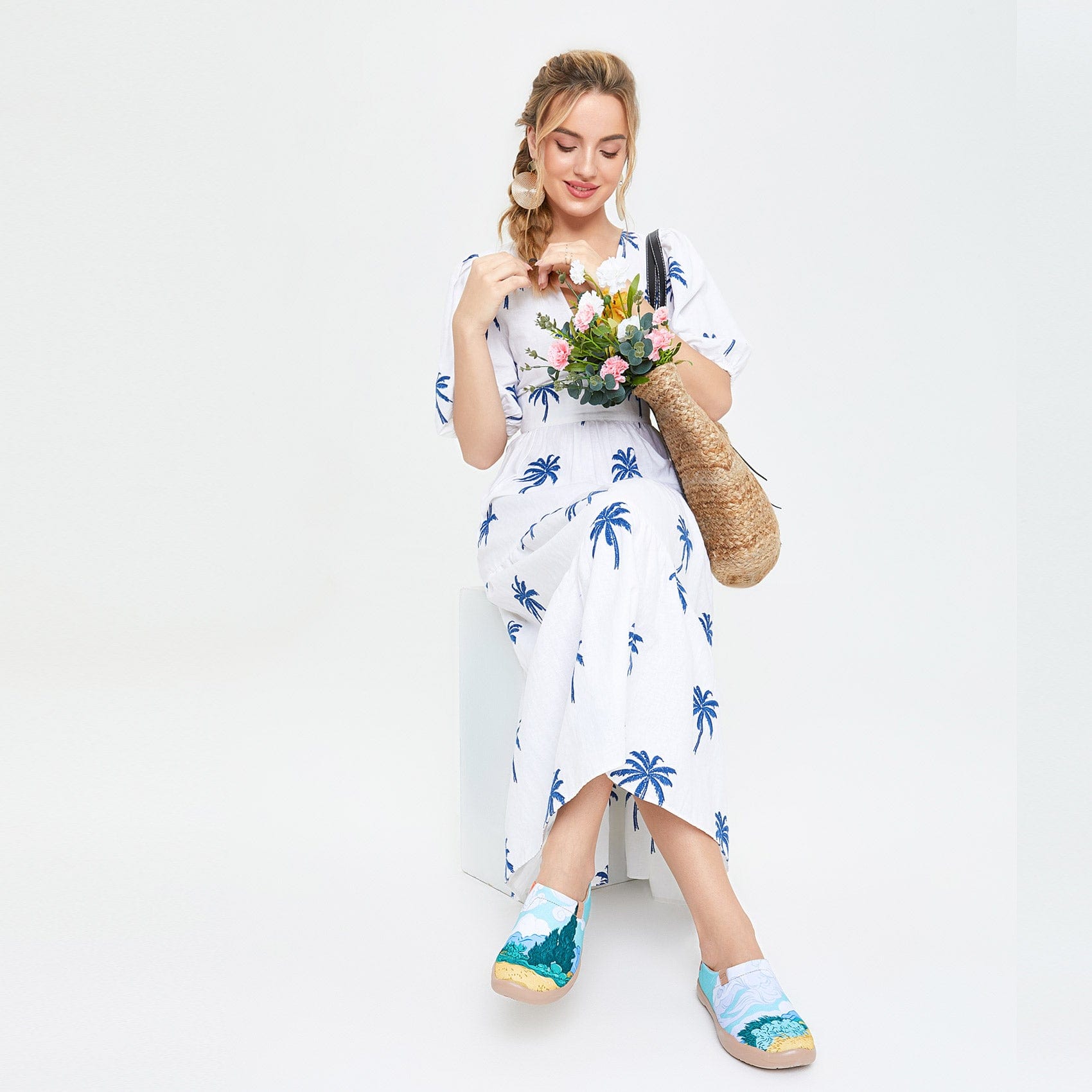 Van Gogh Wheatfield with Cypresses Toledo I Women