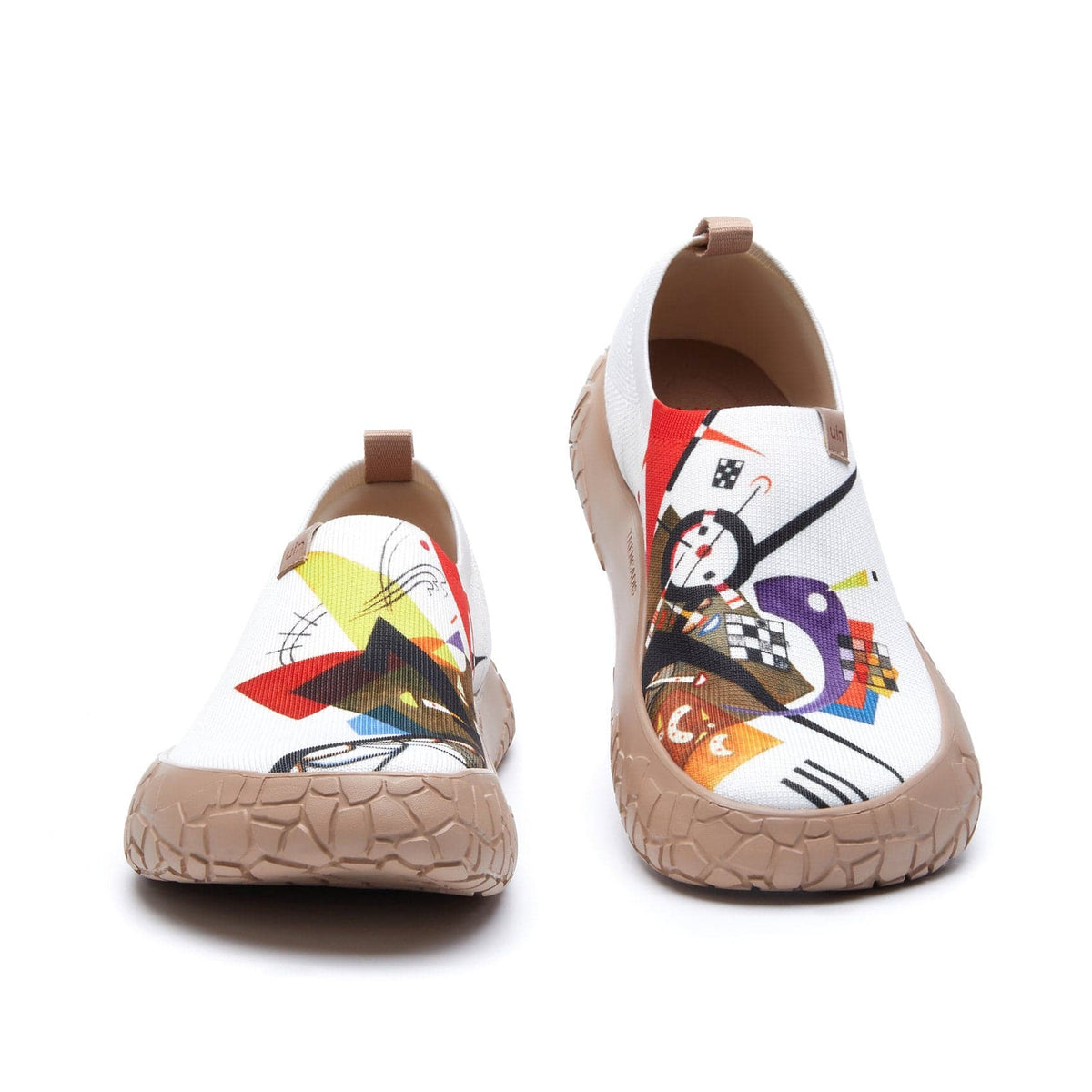 UIN Footwear Women Vassily Kandinsky Auf Weiss II Toledo IV Women Canvas loafers