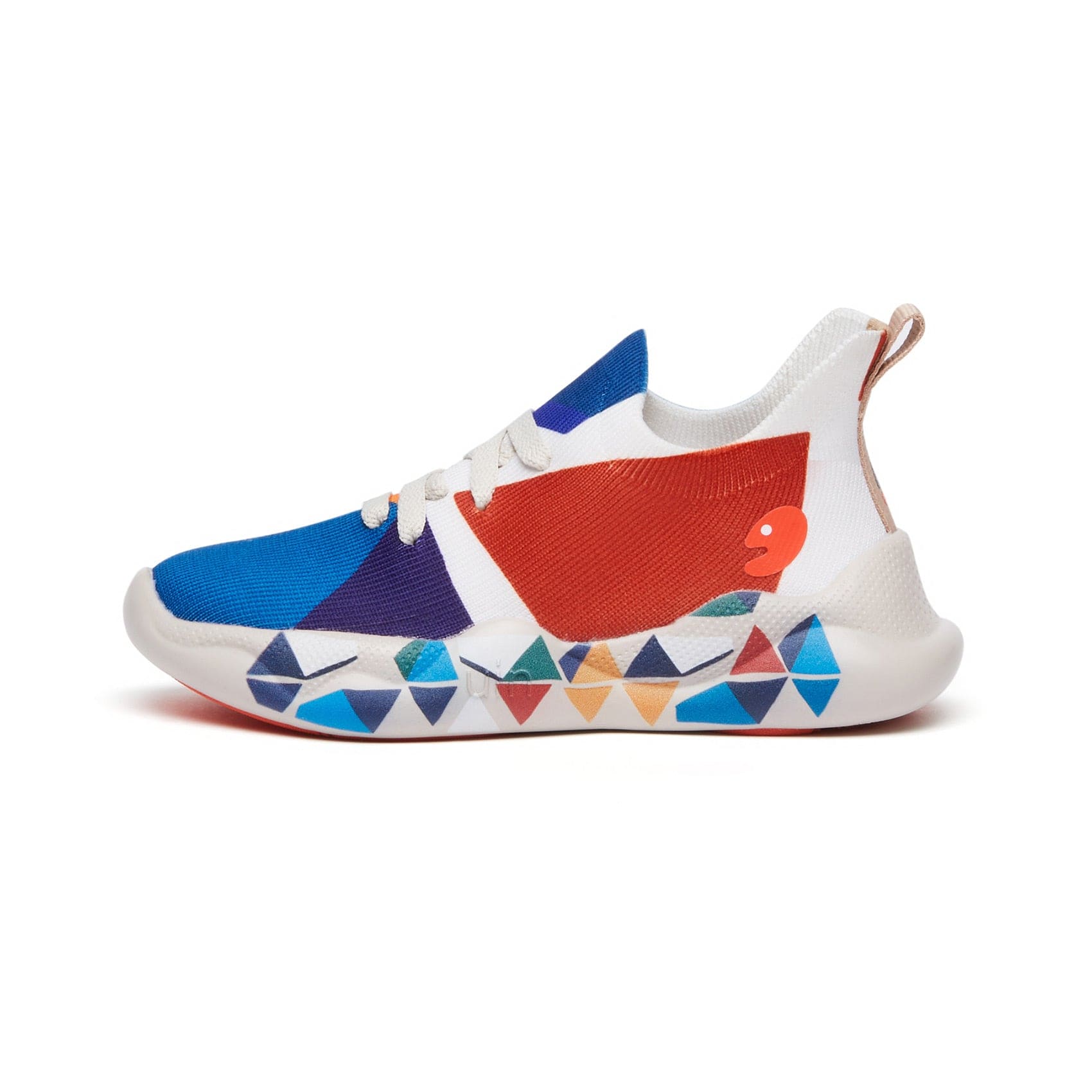 UIN Kid's Fashion Sneakers Lightweight Casual Comfortable Boys Girls Funny Painted Travel Shoes Mijas Triangle Puzzle 12C