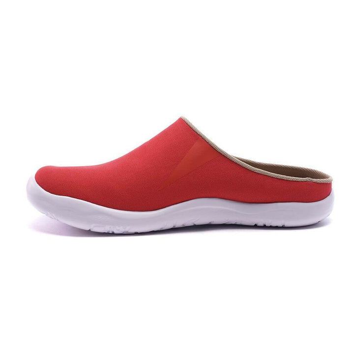 UIN Footwear Men Marbella Red Slipper Men Canvas loafers