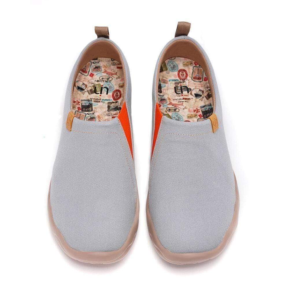 UIN Footwear Men Toledo Grey-US Local Delivery Canvas loafers