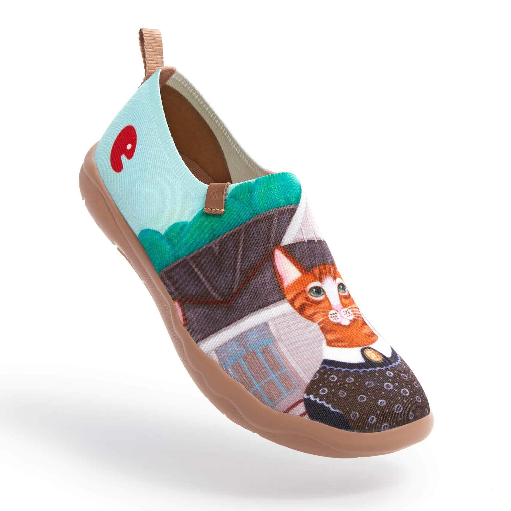 UIN Footwear Women Cat Couple Women-US Local Delivery Canvas loafers