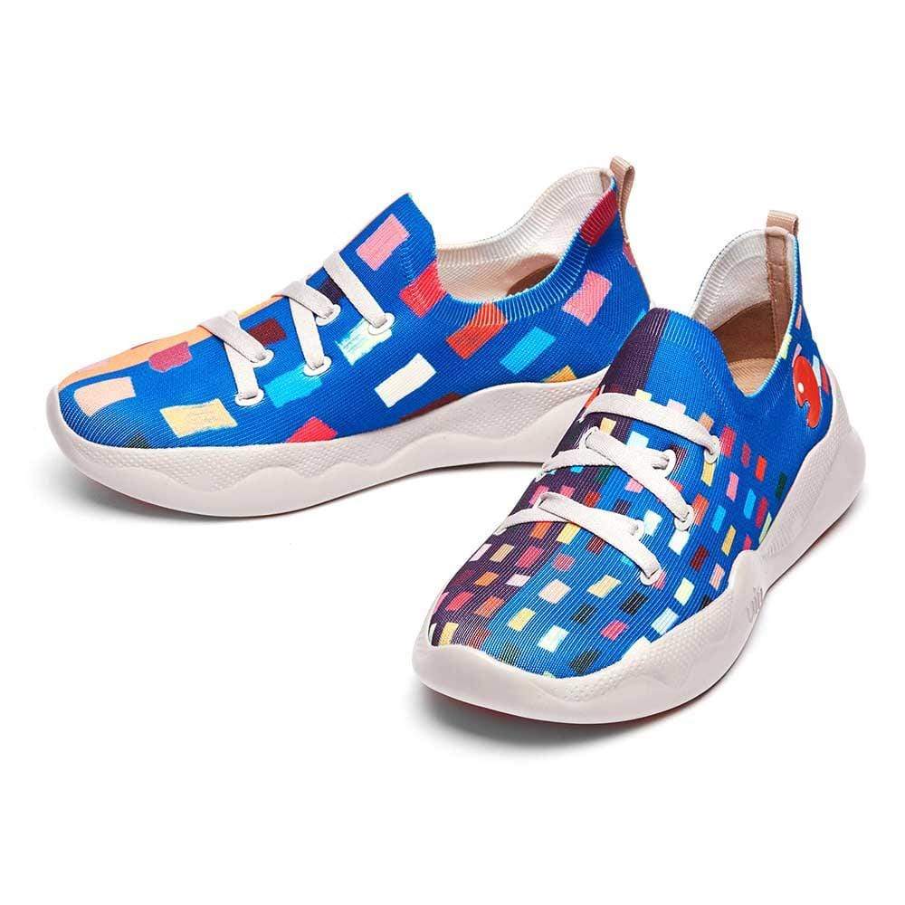 Louis Vuitton Colorblock Pattern Sock Sneakers