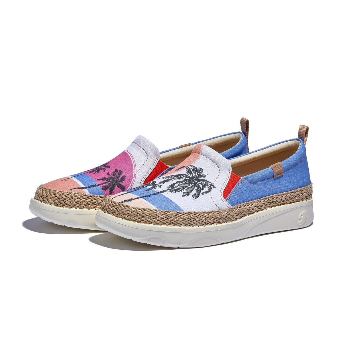 Tommy Bahama Light Beige Canvas Slip-On Loafers with Floral Insole Tommy Bahama Canvas Loafers for Women | Mercari main image 2