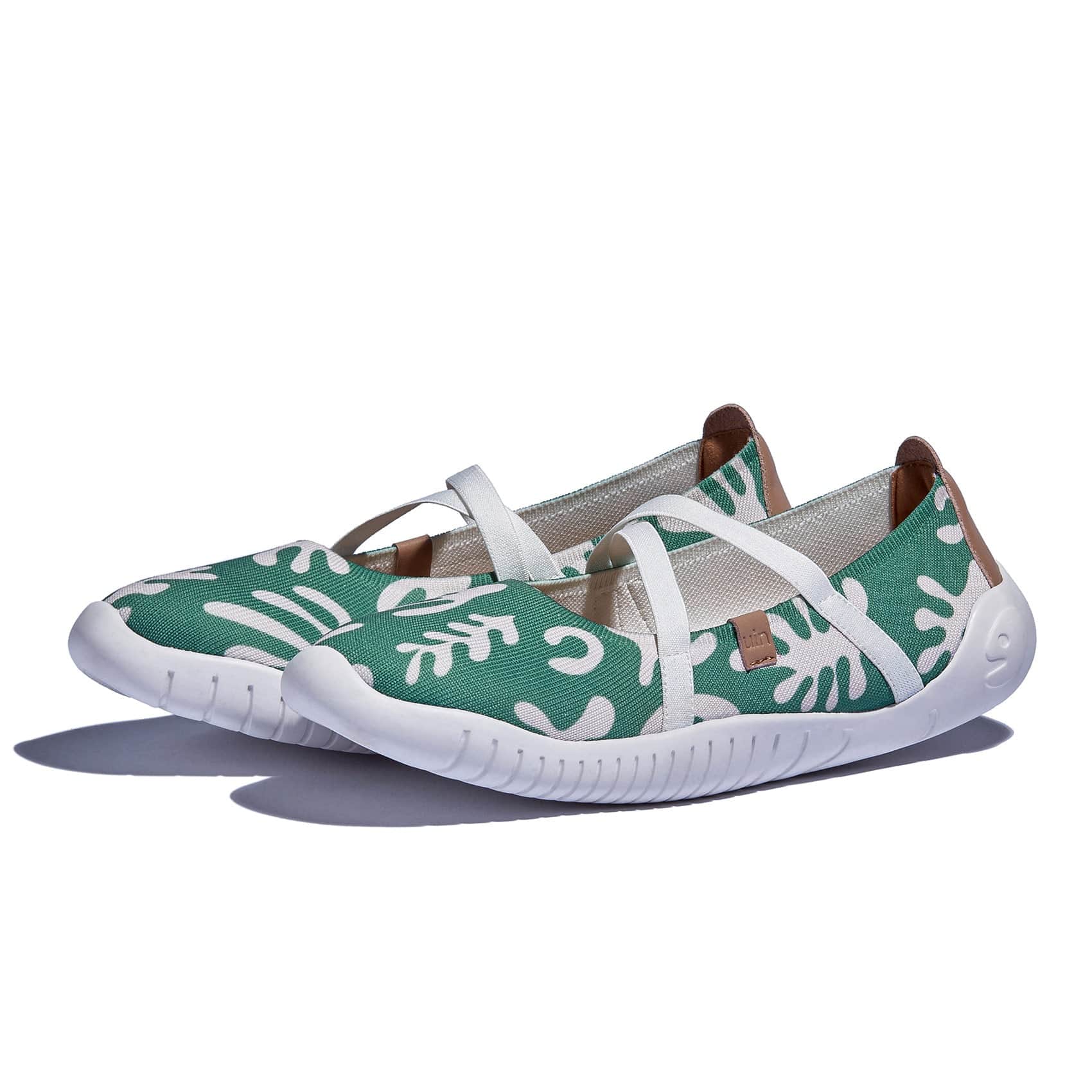 UIN Women's Art Painted Ballet Flats Slip On Pointed Toe Casual Lightweight Comfort Travel Walking Shoes Menorca VII The Wizard of Greenfield 6.5