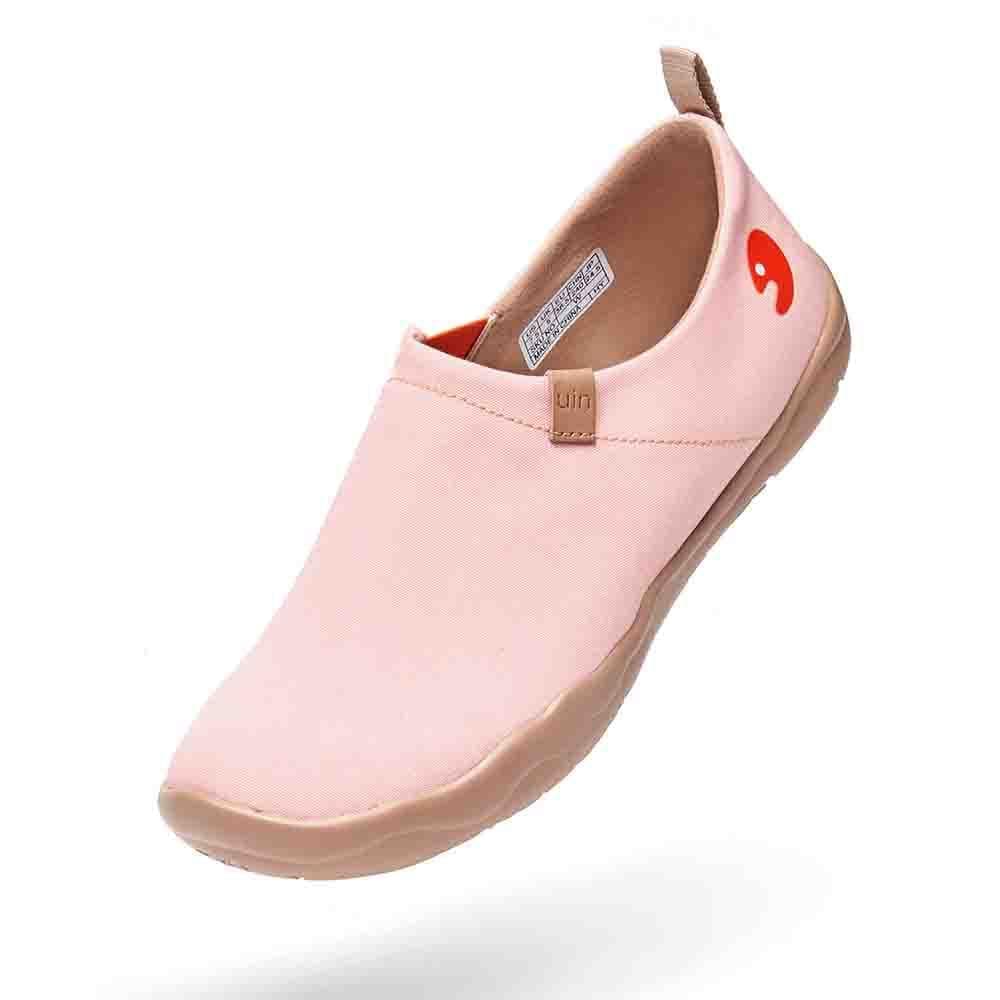 UIN Footwear Women Toledo Canvas Crystal Rose Canvas loafers