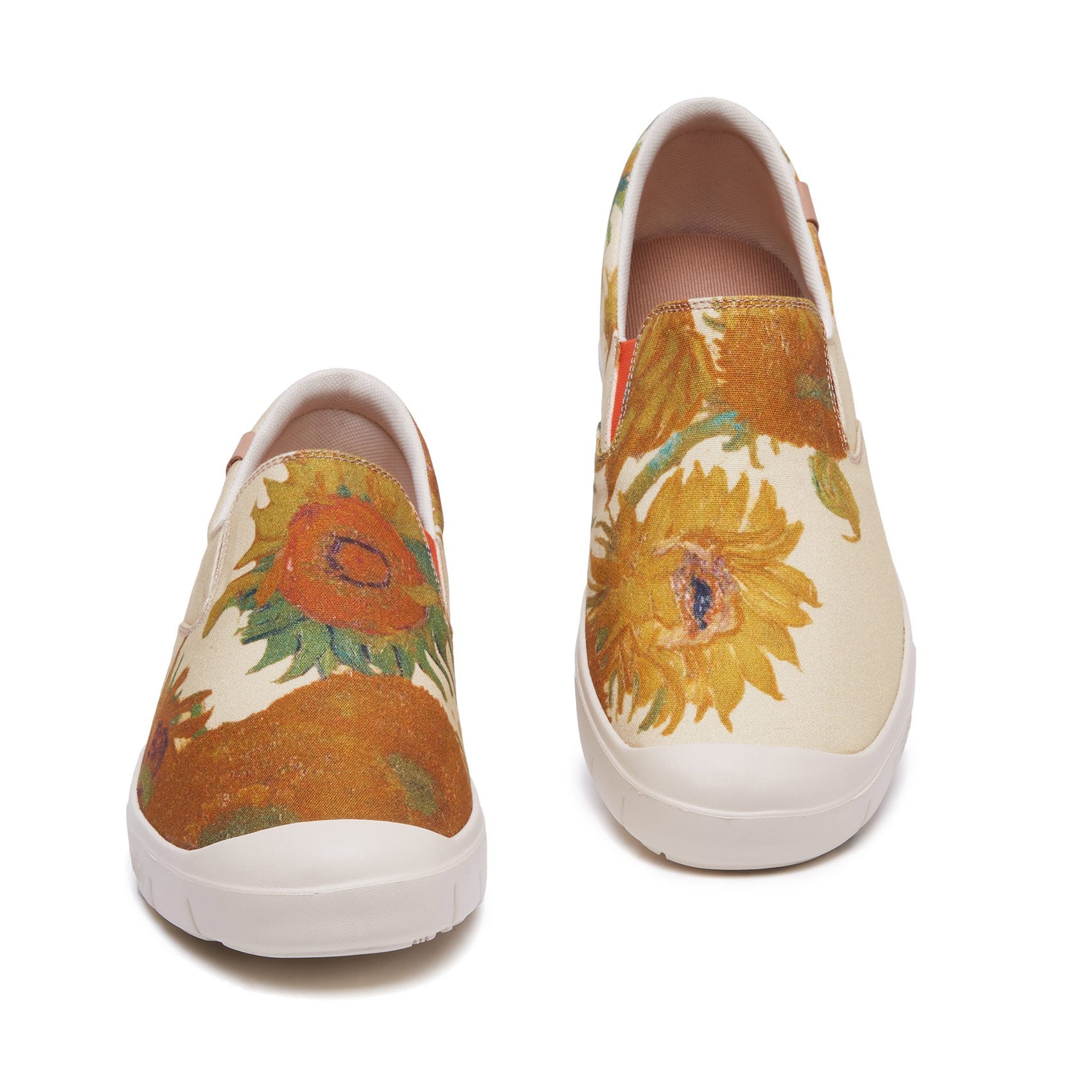 UIN Footwear Men Van Gogh Sunflowers Cadiz Men Canvas loafers