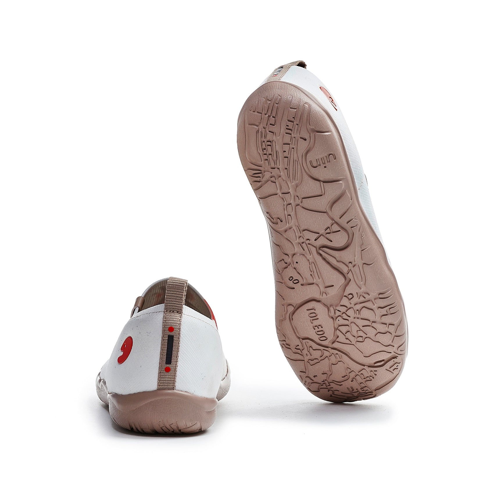 UIN Women's Walking Travel Shoes Slip On Mondrian Horse Reimagined