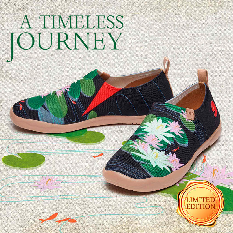 UIN Footwear Women Monet The Water-Lily Pond V2 Women Canvas loafers