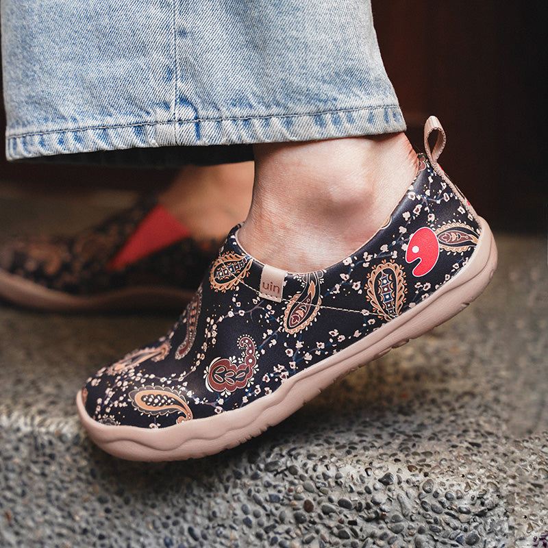 UIN Toledo I – Scarpe Donna In Tela, Leggere E Confortevoli, Fantasia Artistica Spagnola, Taglia 38