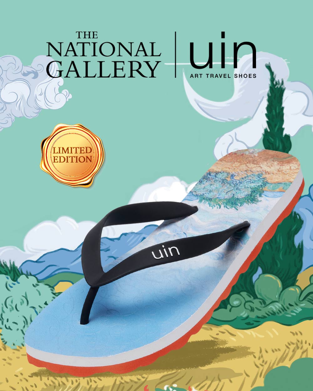 Van Gogh Wheatfield with Cypresses Blanes Women