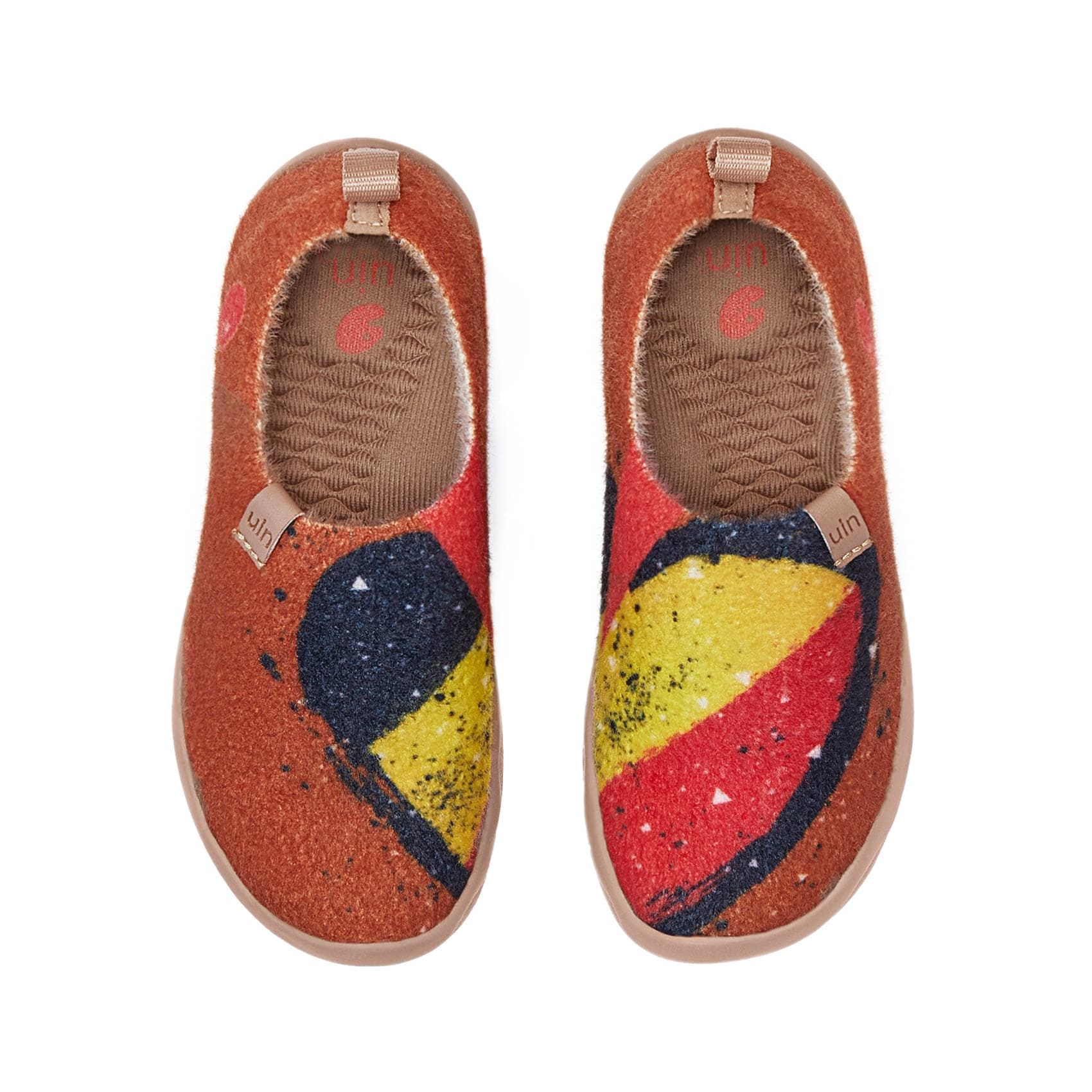 UIN Kid's Art Travel Shoes Slip On Casual Wool Cozy Girl Boy Loafers ...
