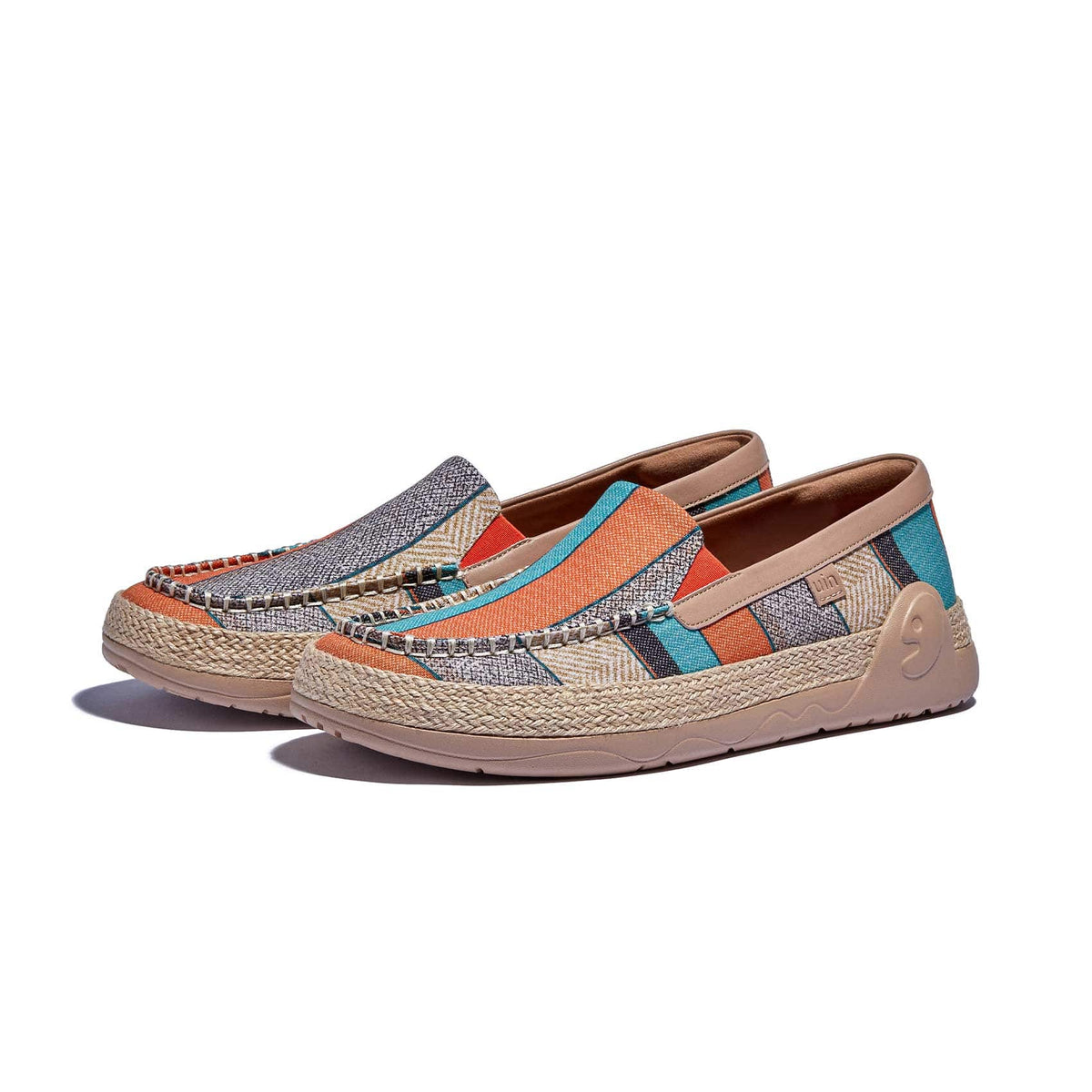 UIN Men\'s Espadrilles Walking Casual Loafers Travel Shoes Marbella (Galaxy Grey) UIN Men main image 4