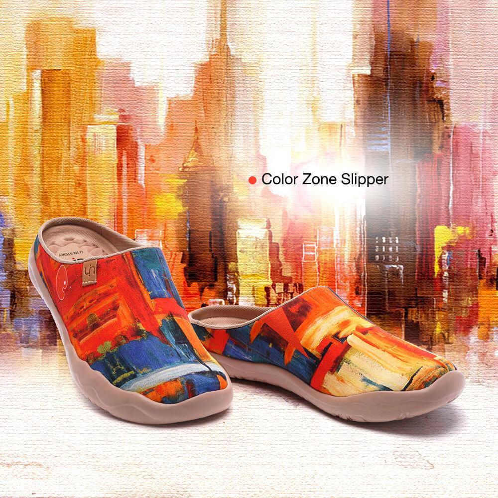UIN Footwear Men Color Zone Slipper Men-US Local Delivery Canvas loafers