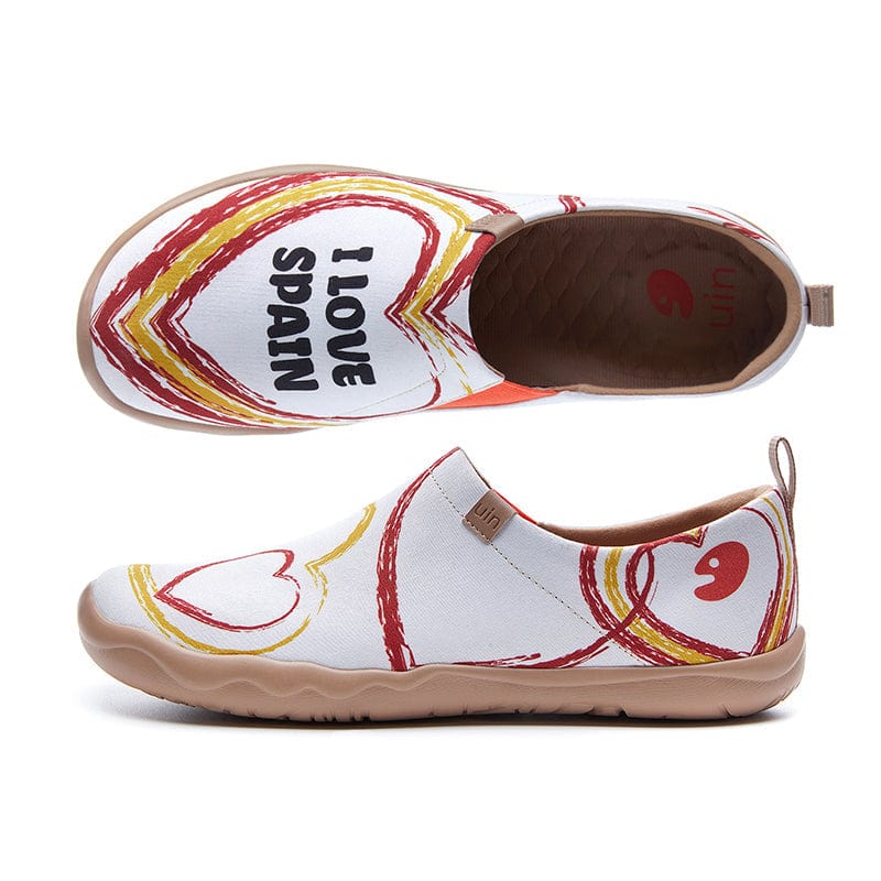 UIN Men's Loafers Painted Travel Shoes Slip On Canvas Walking Shoes ...