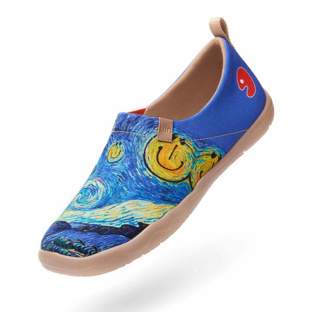 UIN Footwear Men Smiley Night Toledo I Men-US Local Delivery Canvas loafers