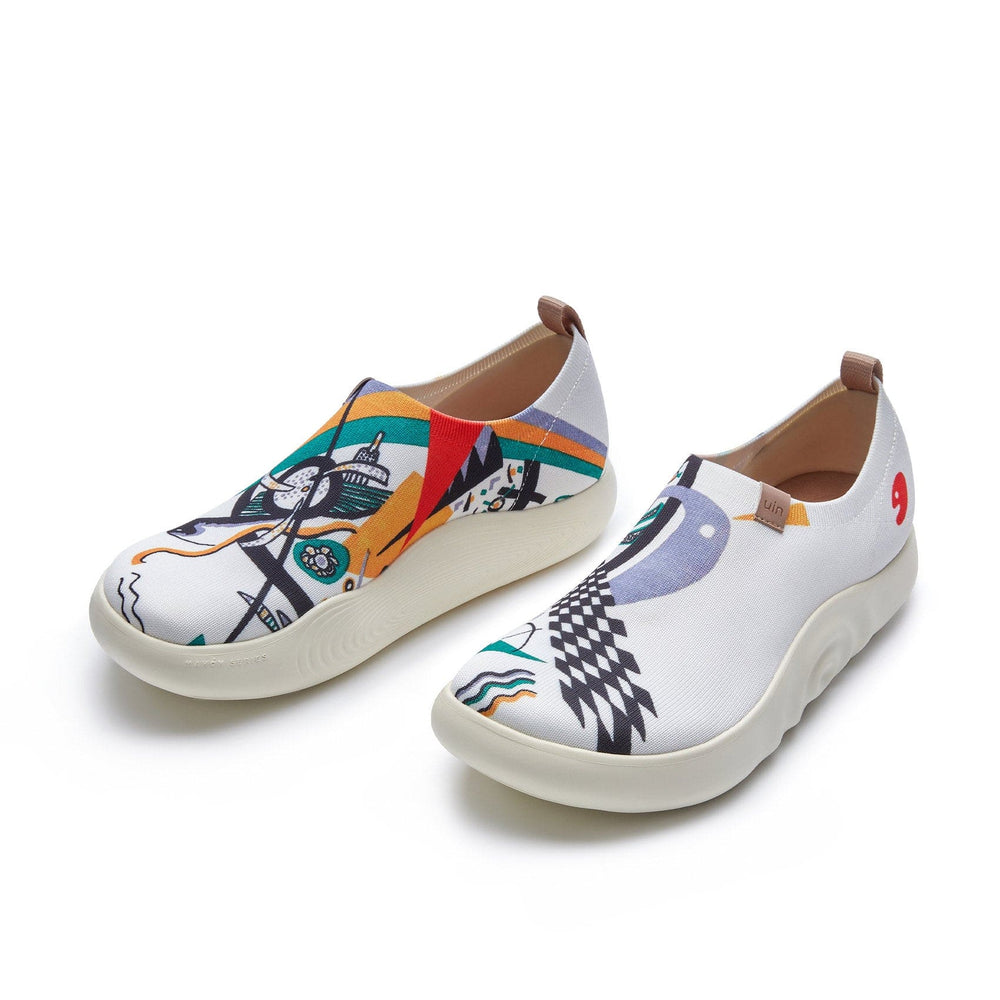 UIN Footwear Men Wassily Kandinsky Kleine Welten IV Toledo X Men Canvas loafers