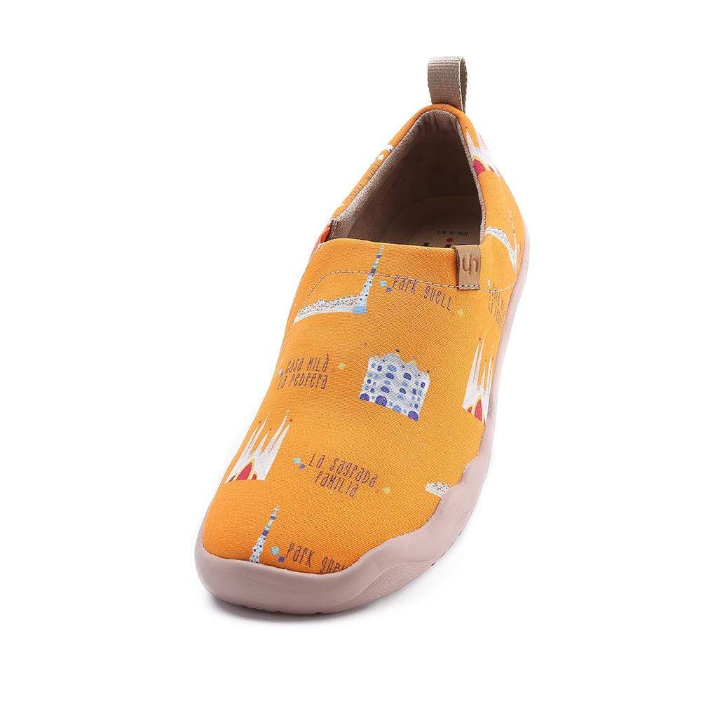 UIN Footwear Women Art City Orange Men Canvas Loafers Canvas loafers