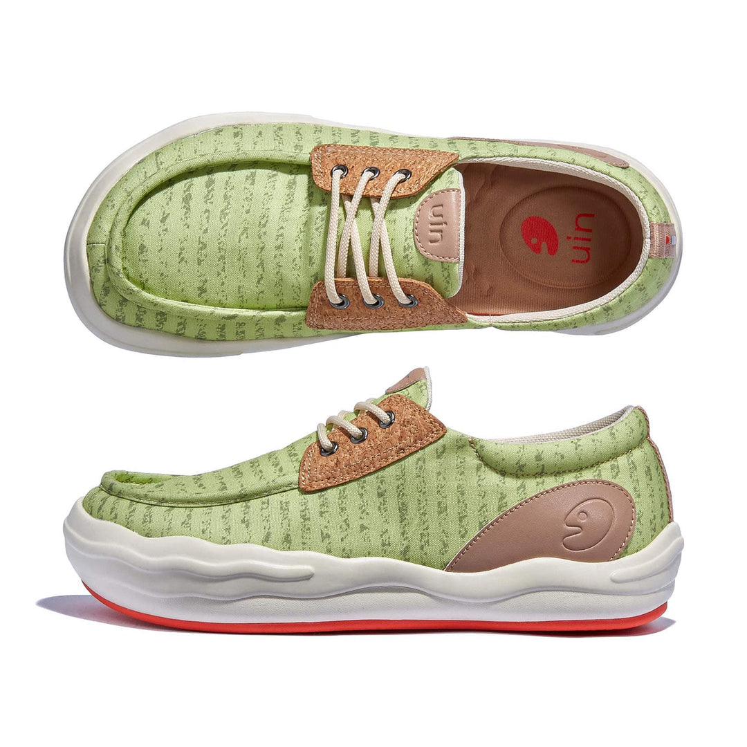UIN Footwear Women Avocado Green Andalusia VIII Women Canvas loafers