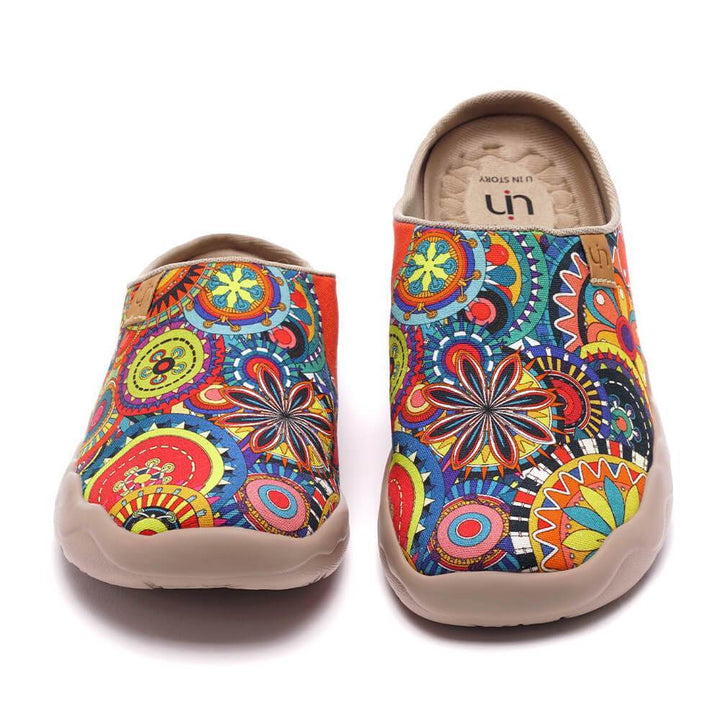 UIN Footwear Women Blossom Slipper-Canada Local Delivery Canvas loafers