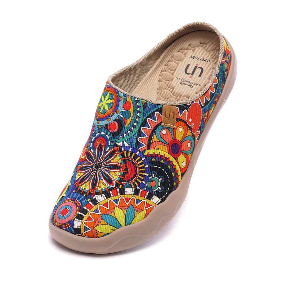 UIN Footwear Women Blossom Slipper-Canada Local Delivery Canvas loafers